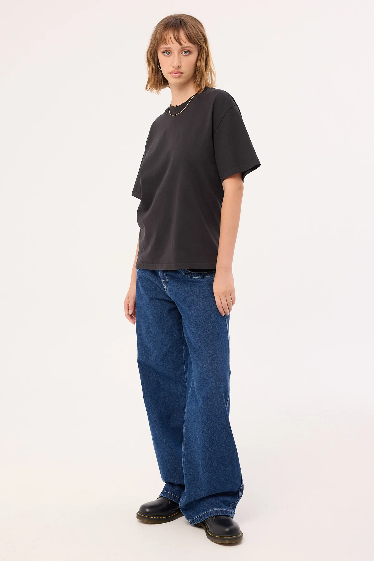 Rusty Flip Mommy Low Rise Tapeless Jean Deep Sea Blue - Image 3