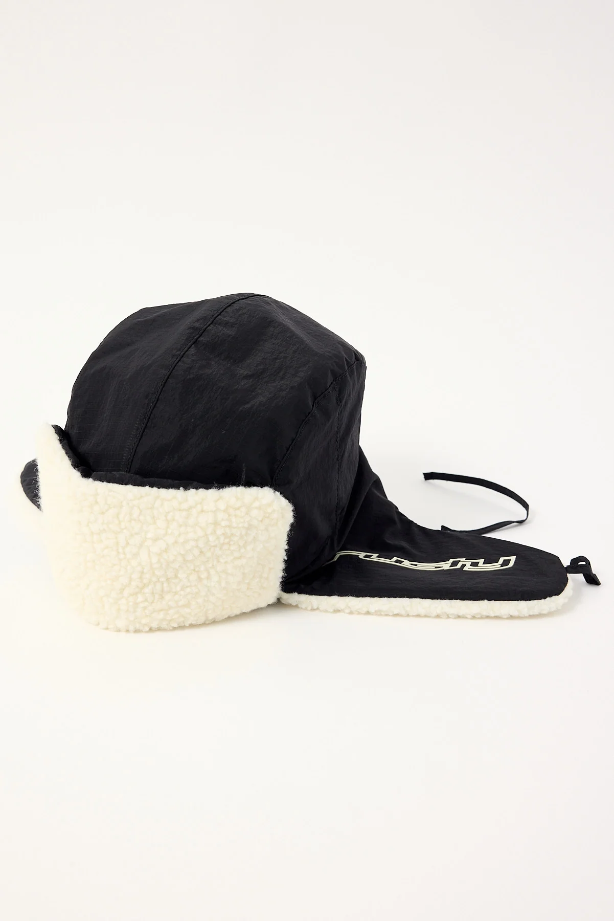 Rusty Fudd Mixed Trapper Hat Black 2 - Image 2