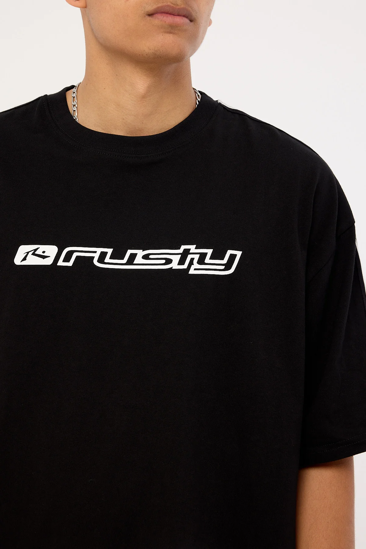 Rusty Gafa Taped Tee Black - Image 4
