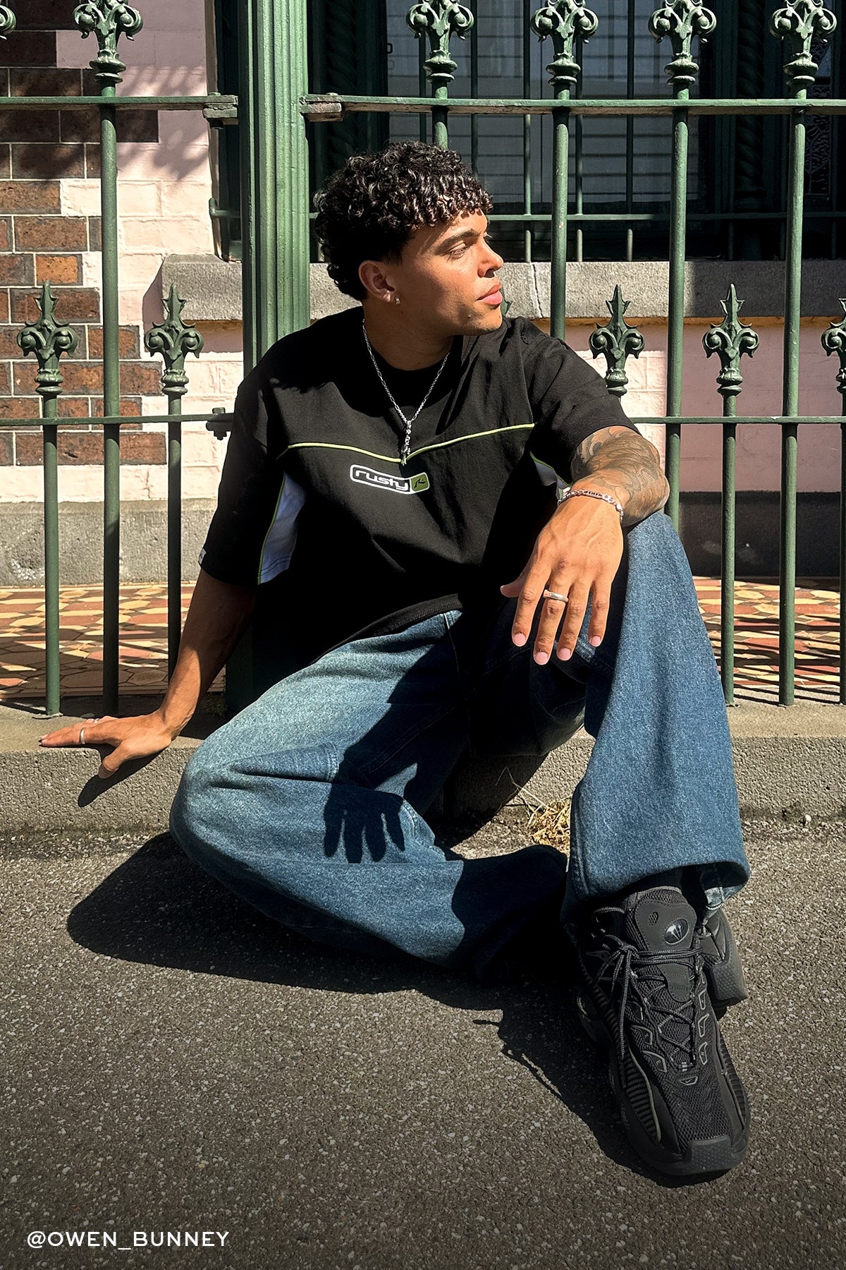 Rusty Metropolis Heavy Tee Black - Image 2