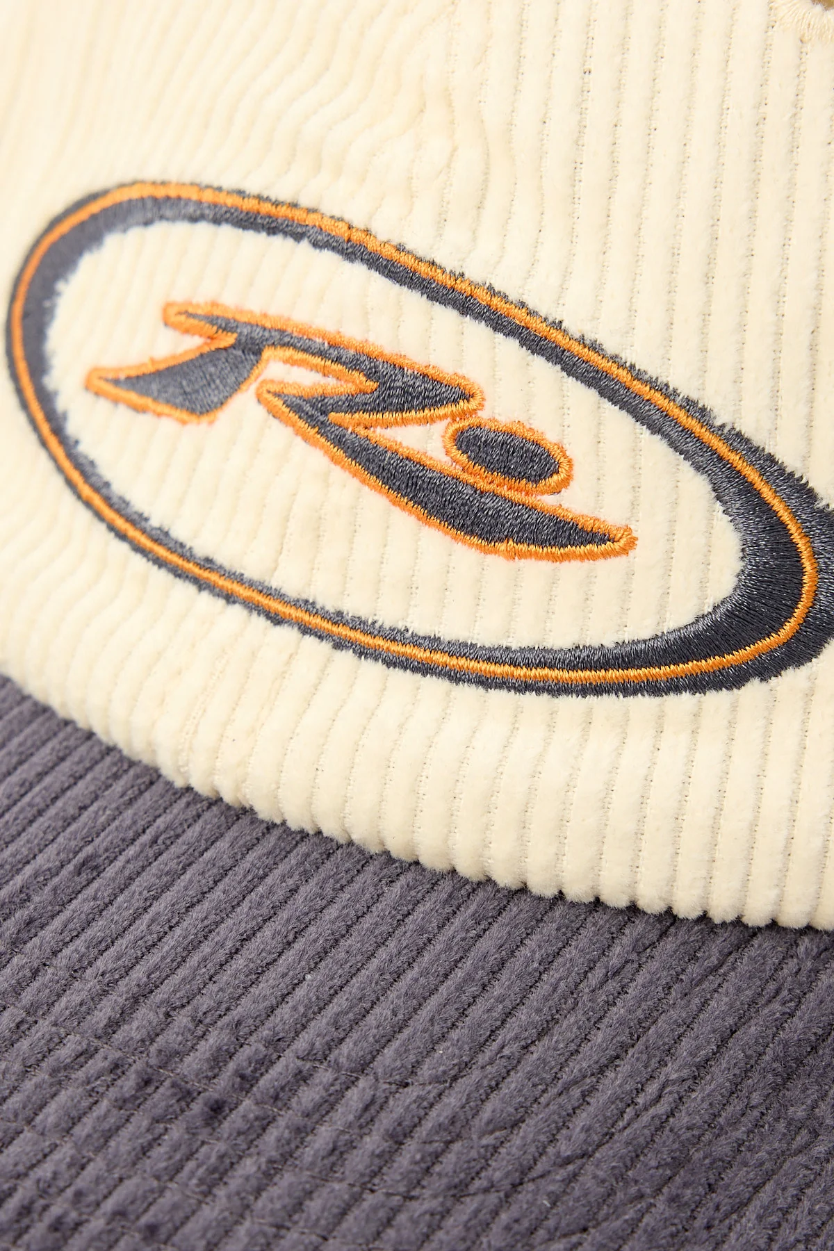 Rusty Orbit Cord Six Panel Cap Coal - Image 4