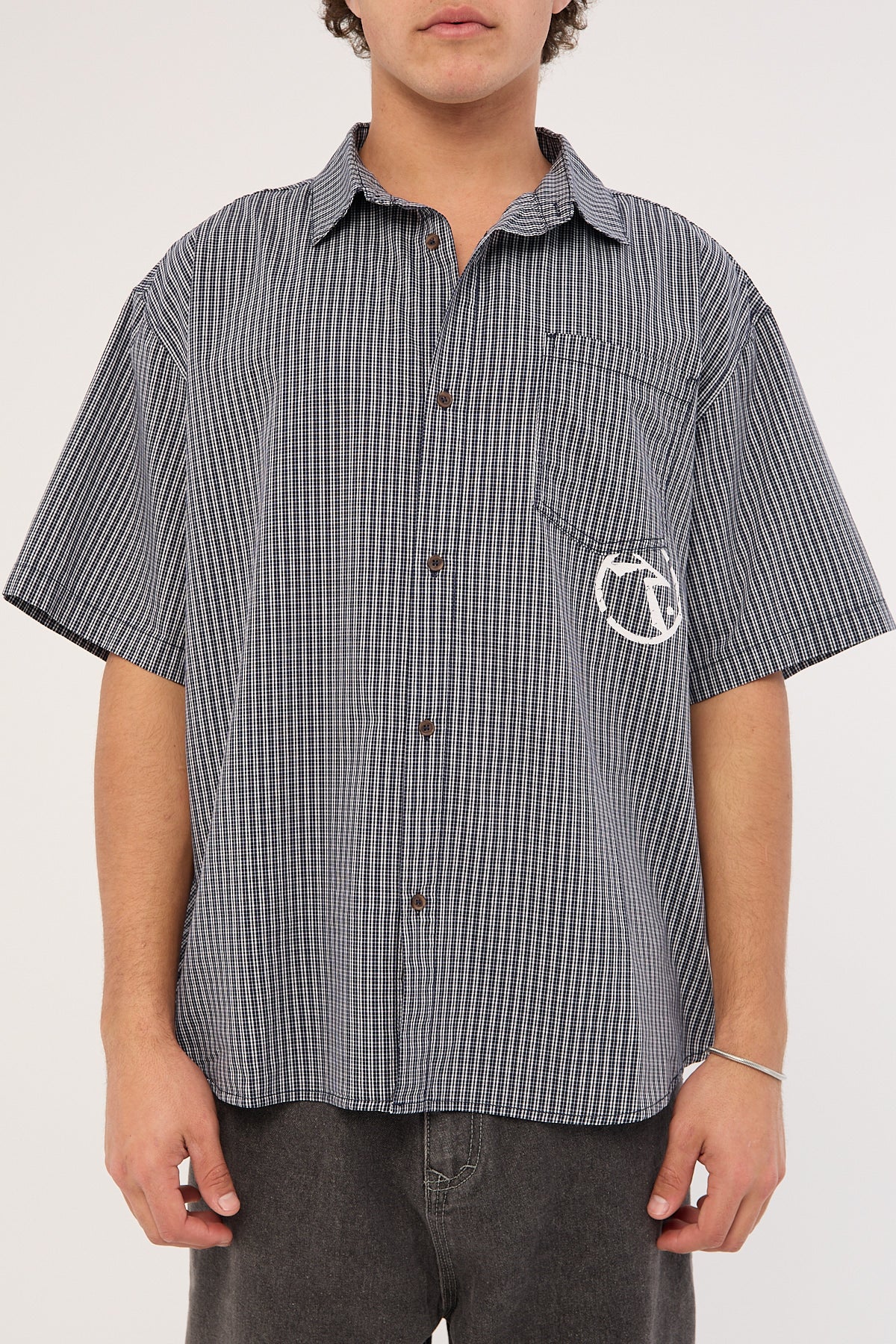 Rusty Resno Recon Shirt Navy Blue - Image 10