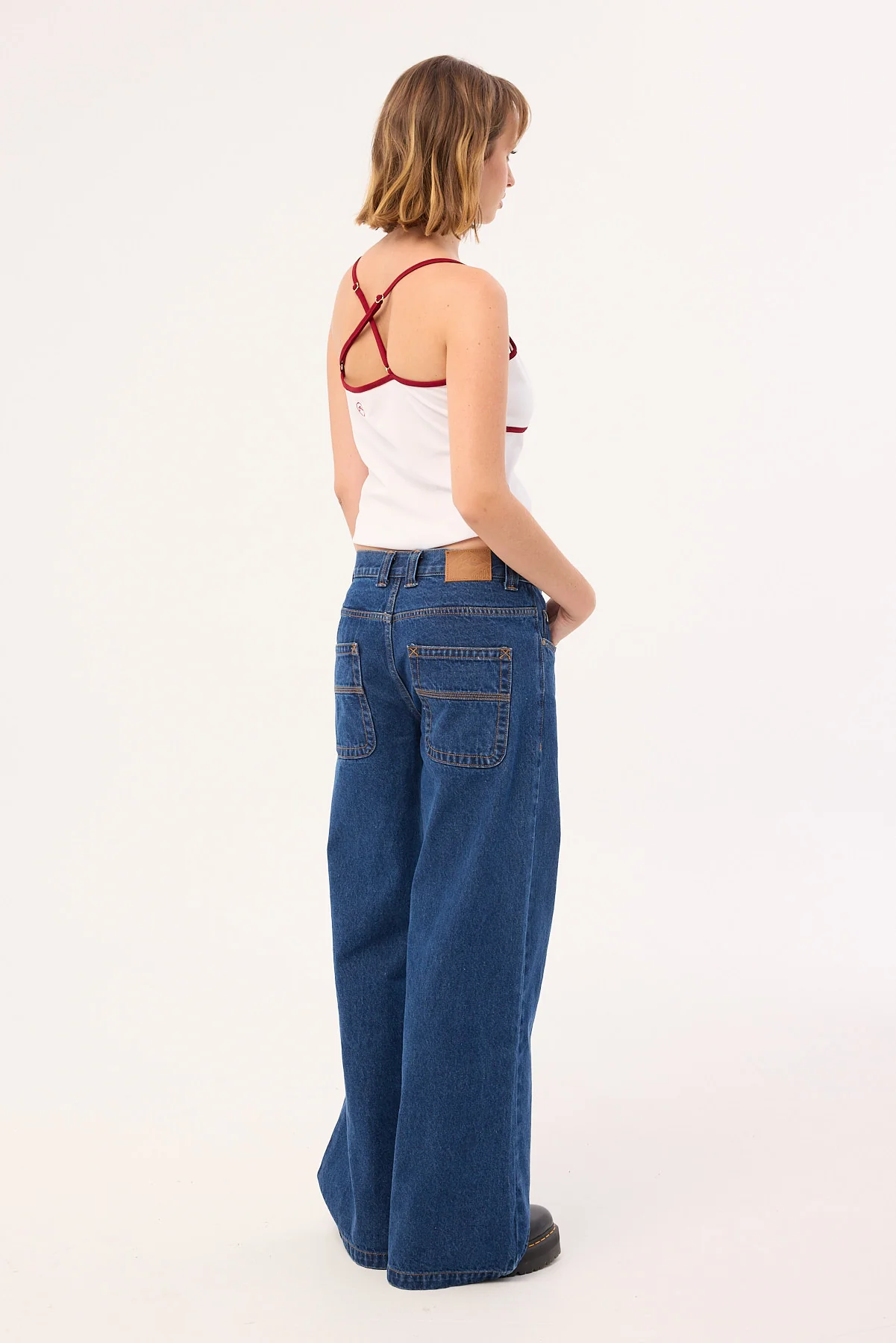 Rusty Wendy Wide Low Rise Jean Deep Sea Blue - Image 4