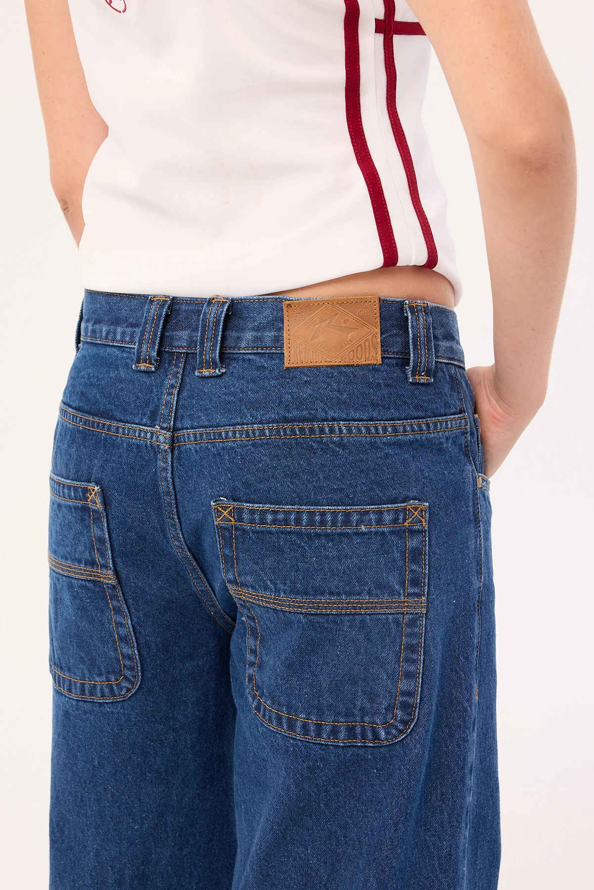 Rusty Wendy Wide Low Rise Jean Deep Sea Blue - Image 5