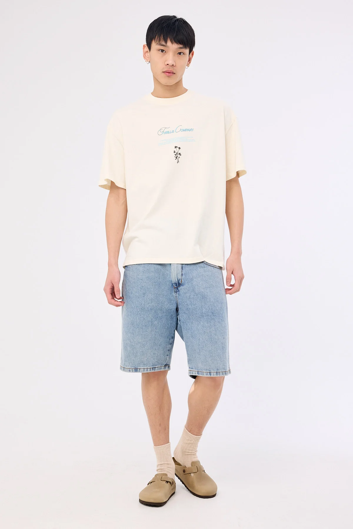 Thrills Adaption to Gravitation Box Fit Oversize Tee Snow White - Image 2