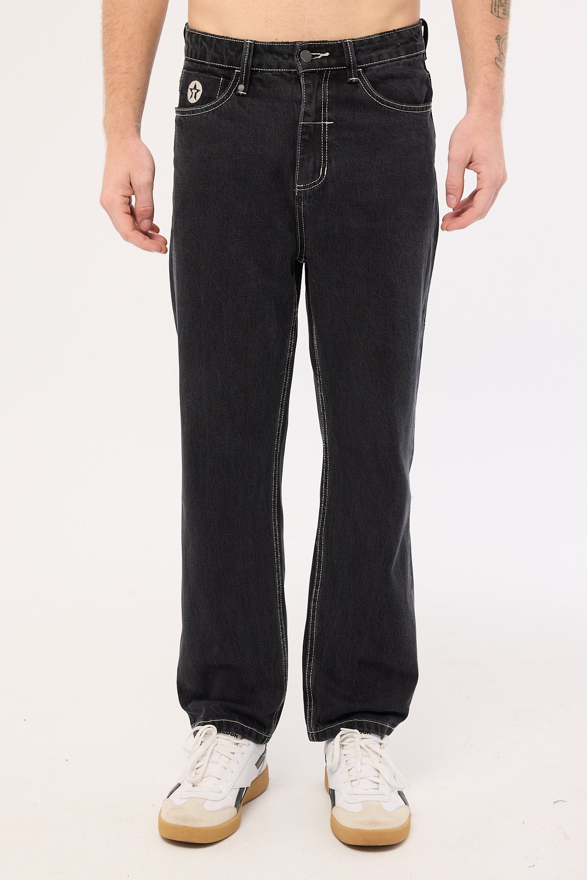 Thrills Double Time Slacker Jean Aged Black - Image 8