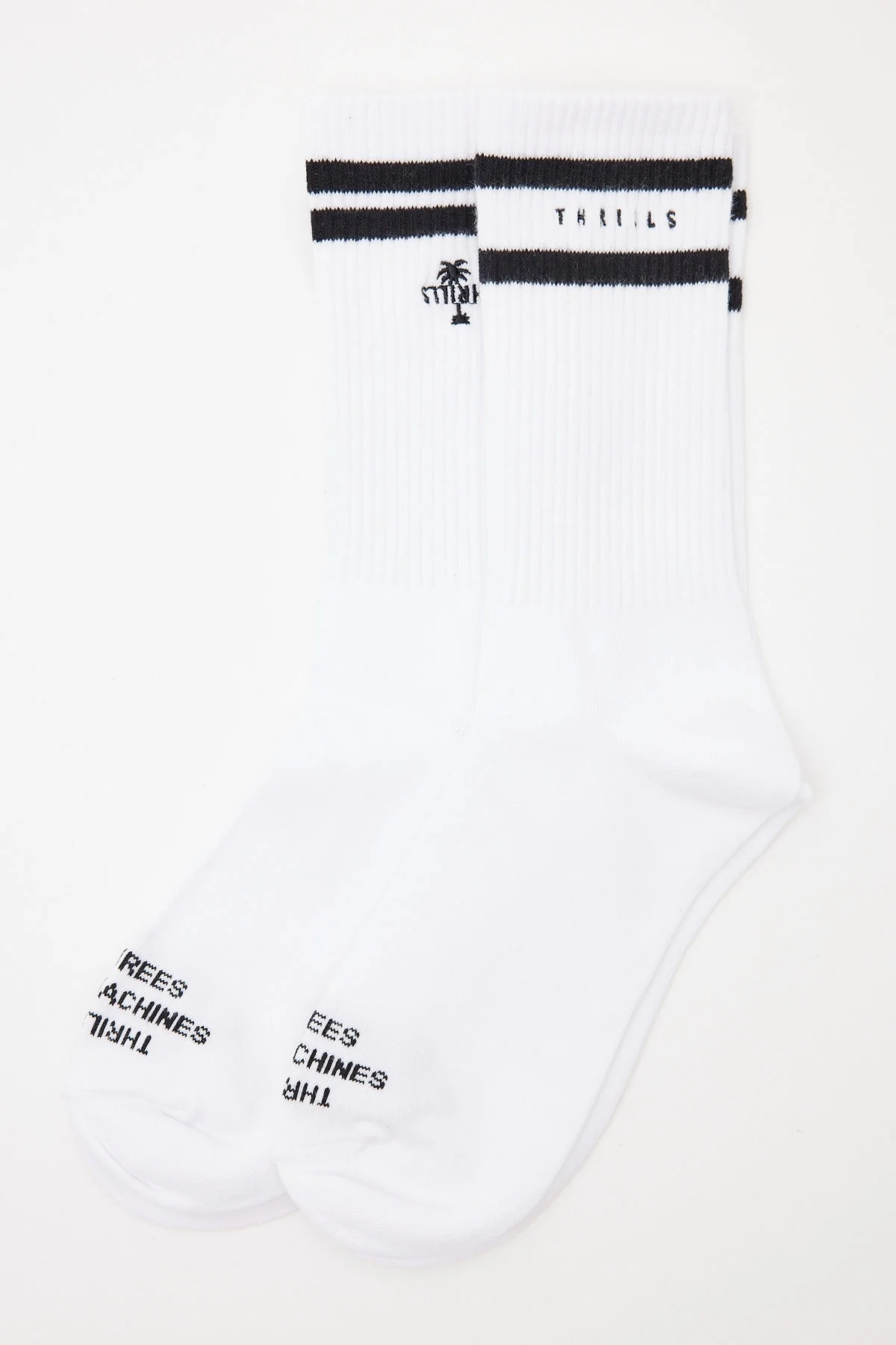 Thrills Multi Logo Socks 2 Pack White