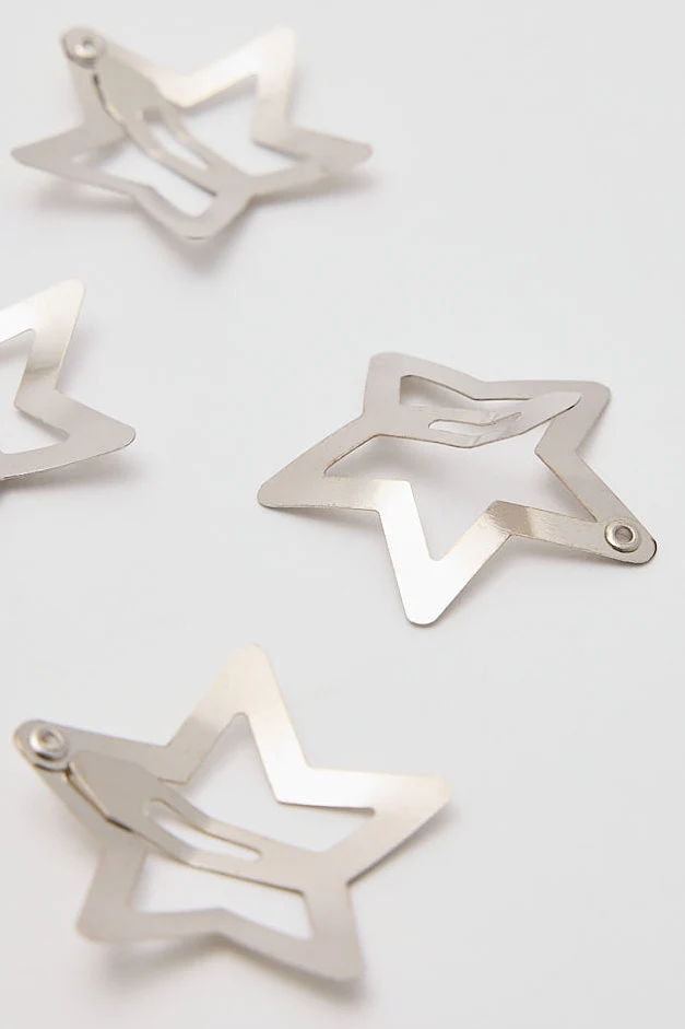 Token Nina Hair Clip Pack Silver - Image 2