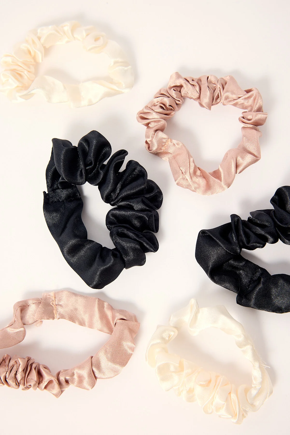 Token Satin Scrunchie 6 Pack Multi - Image 2
