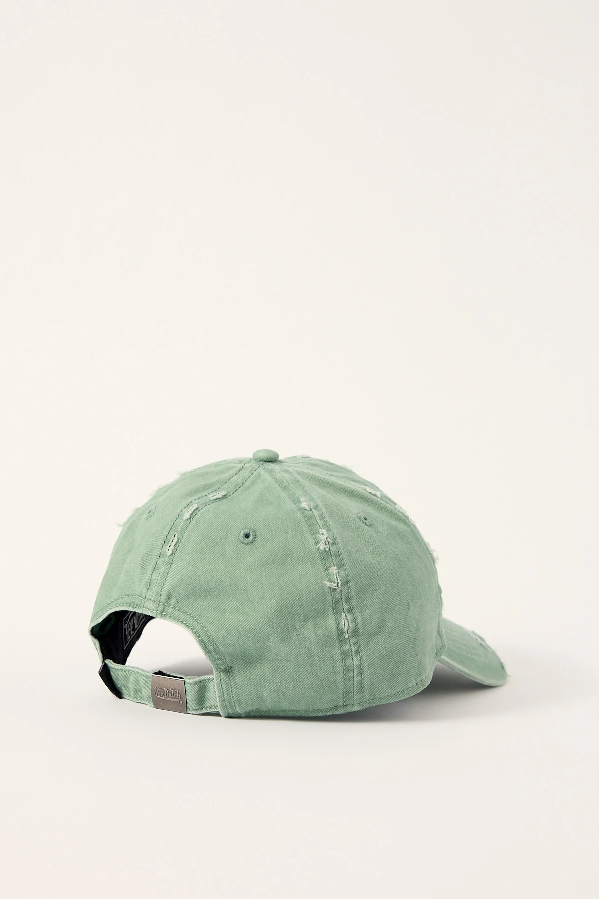 Von Dutch Distressed Zigzag Dad Cap Green - Image 4