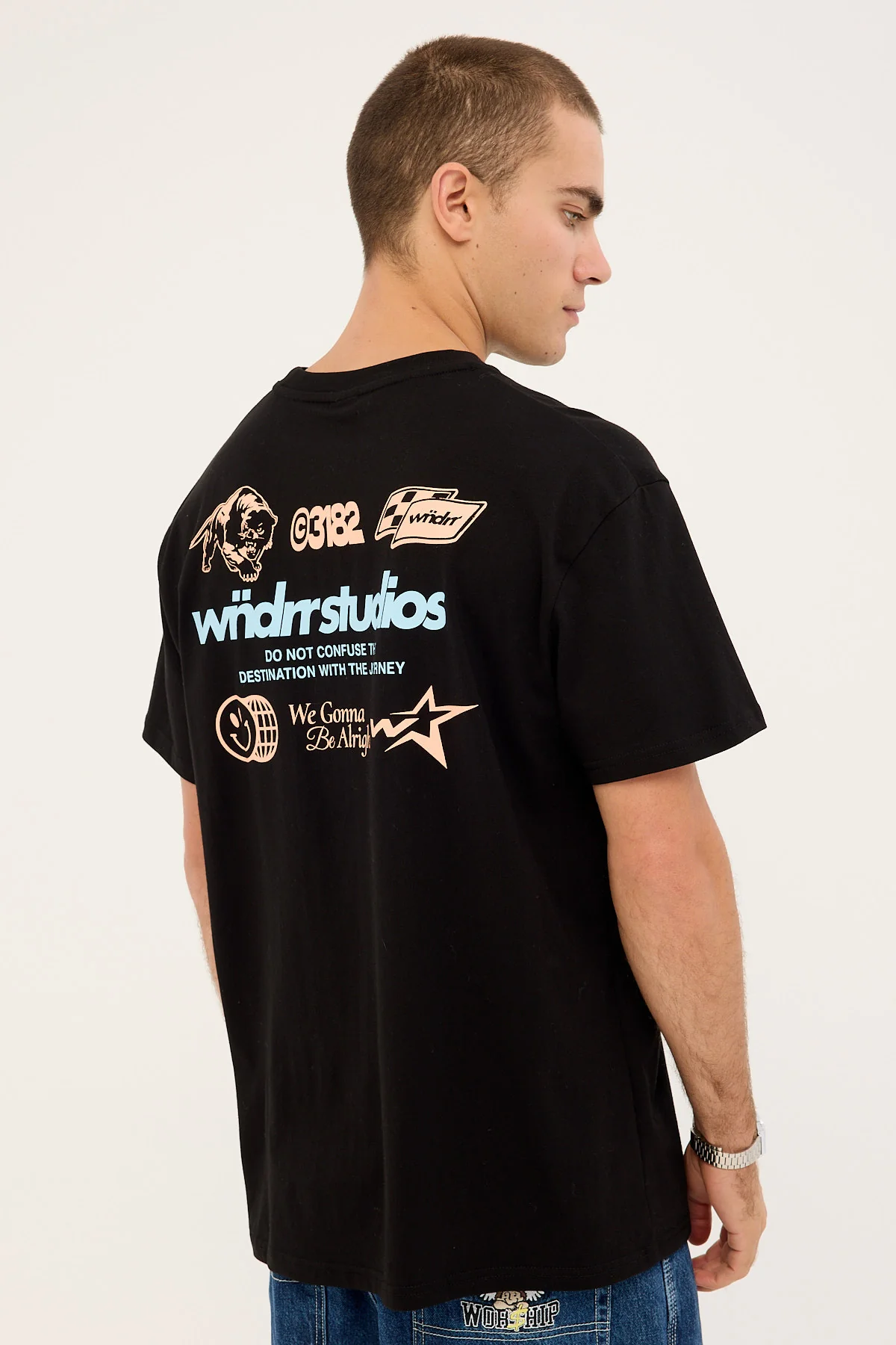 Wndrr Oversteer Box Fit Tee Black - Image 5