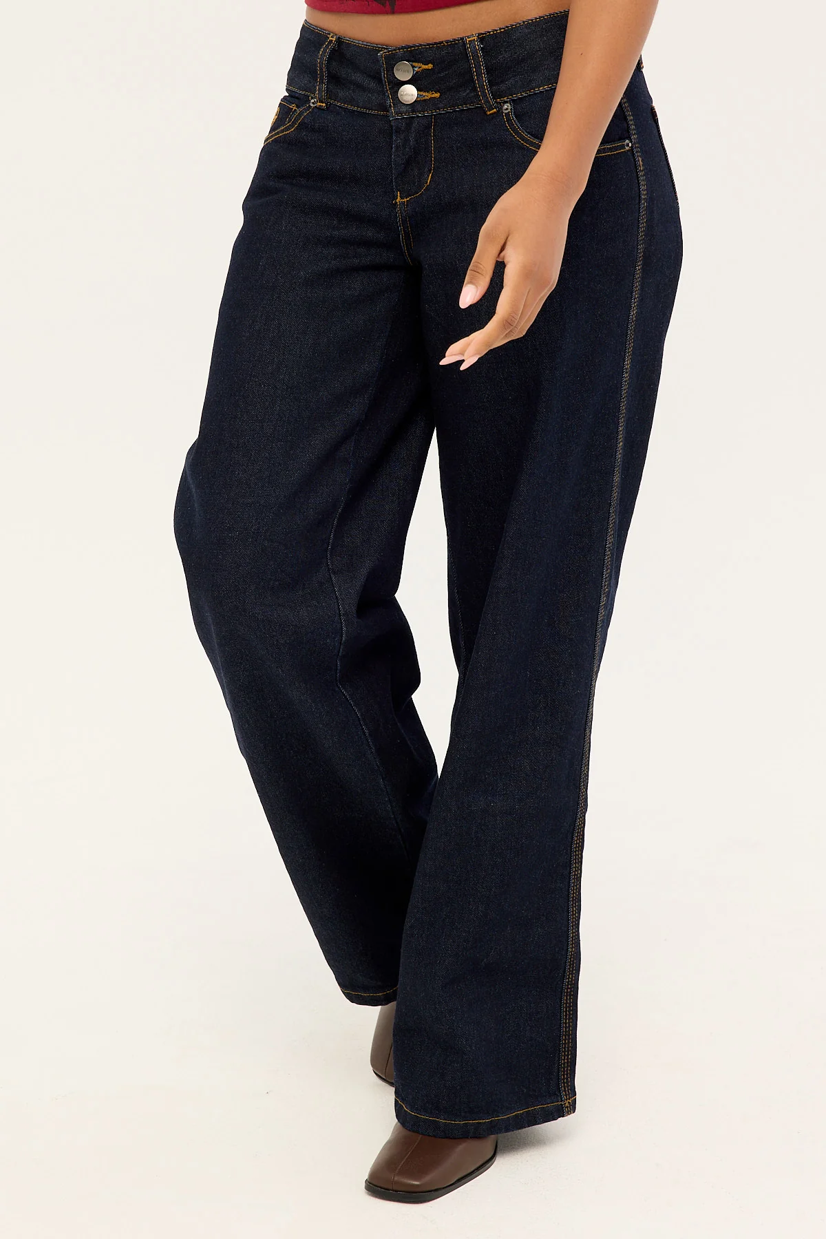 Worship Morality Super Low Baggy Jean Raw Indy - Image 3