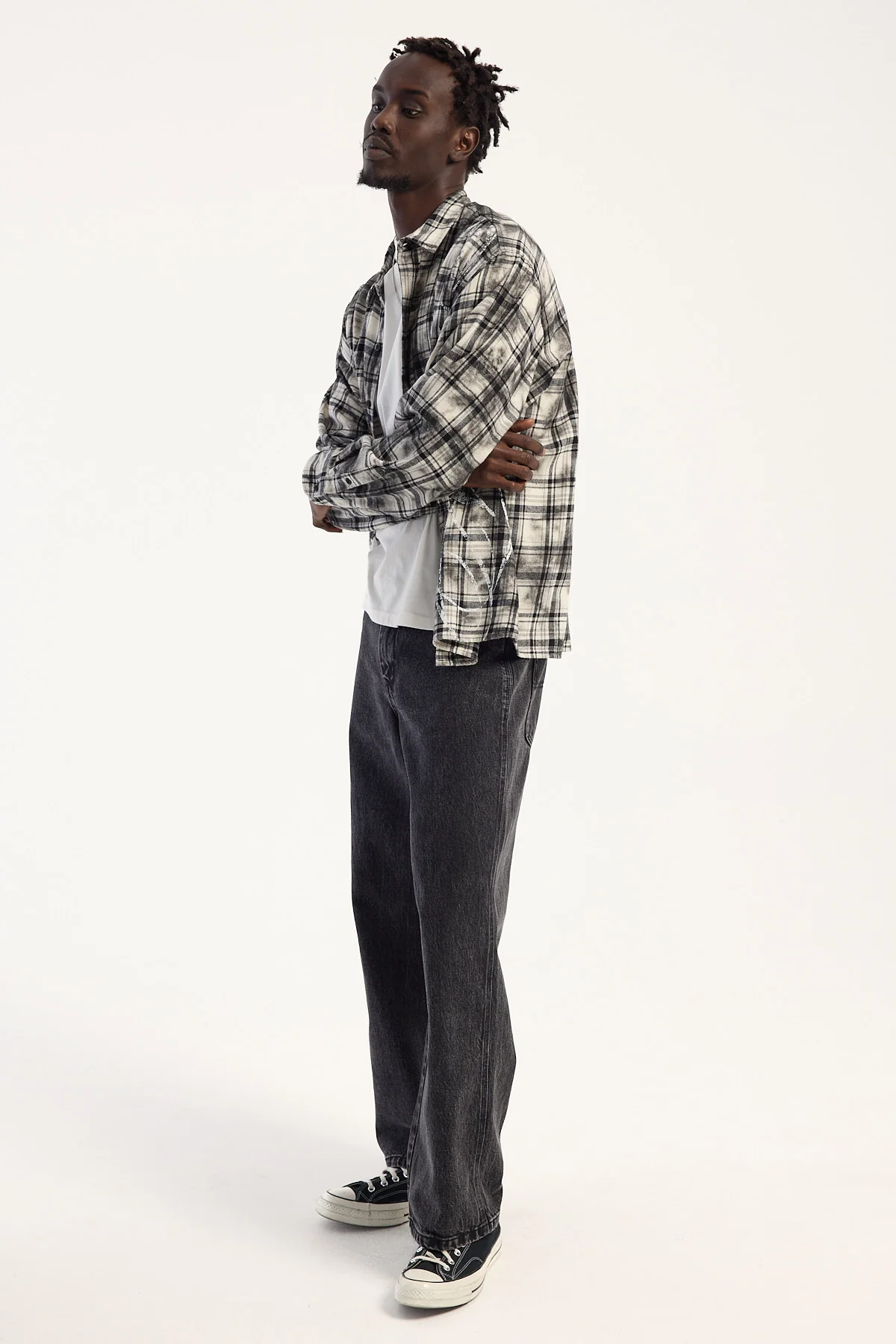 Worship Sloucher Jean Black Rinse - Image 7