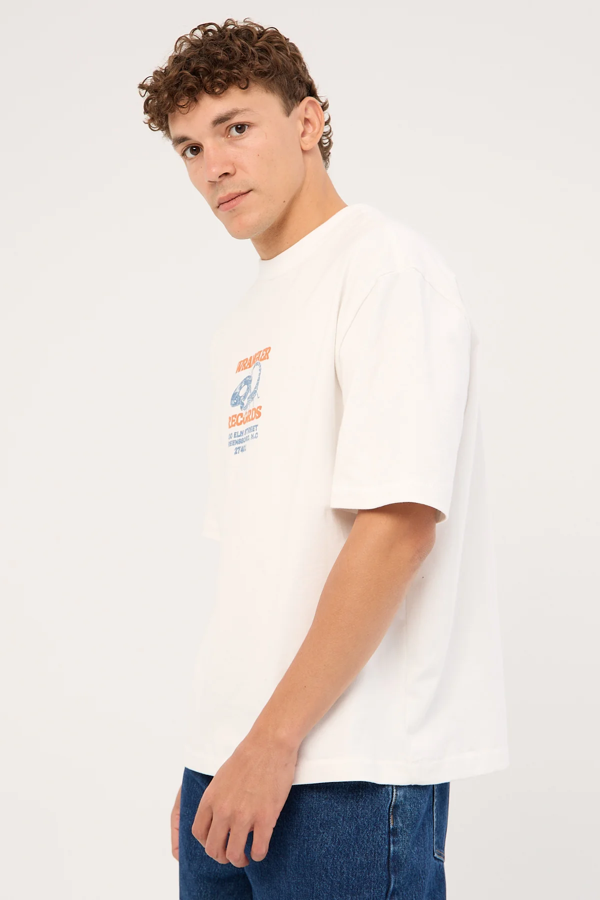 Wrangler Scratch Boxcar Tee White - Image 4