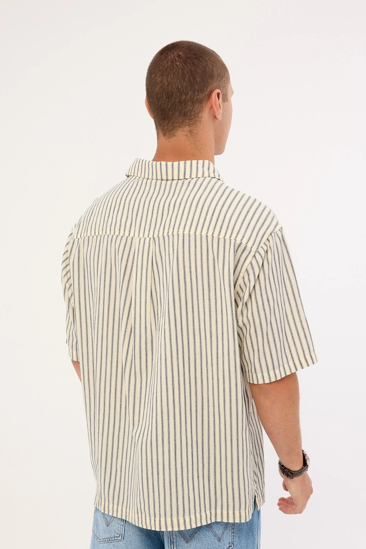 Wrangler Servo Shirt White Stripes - Image 5