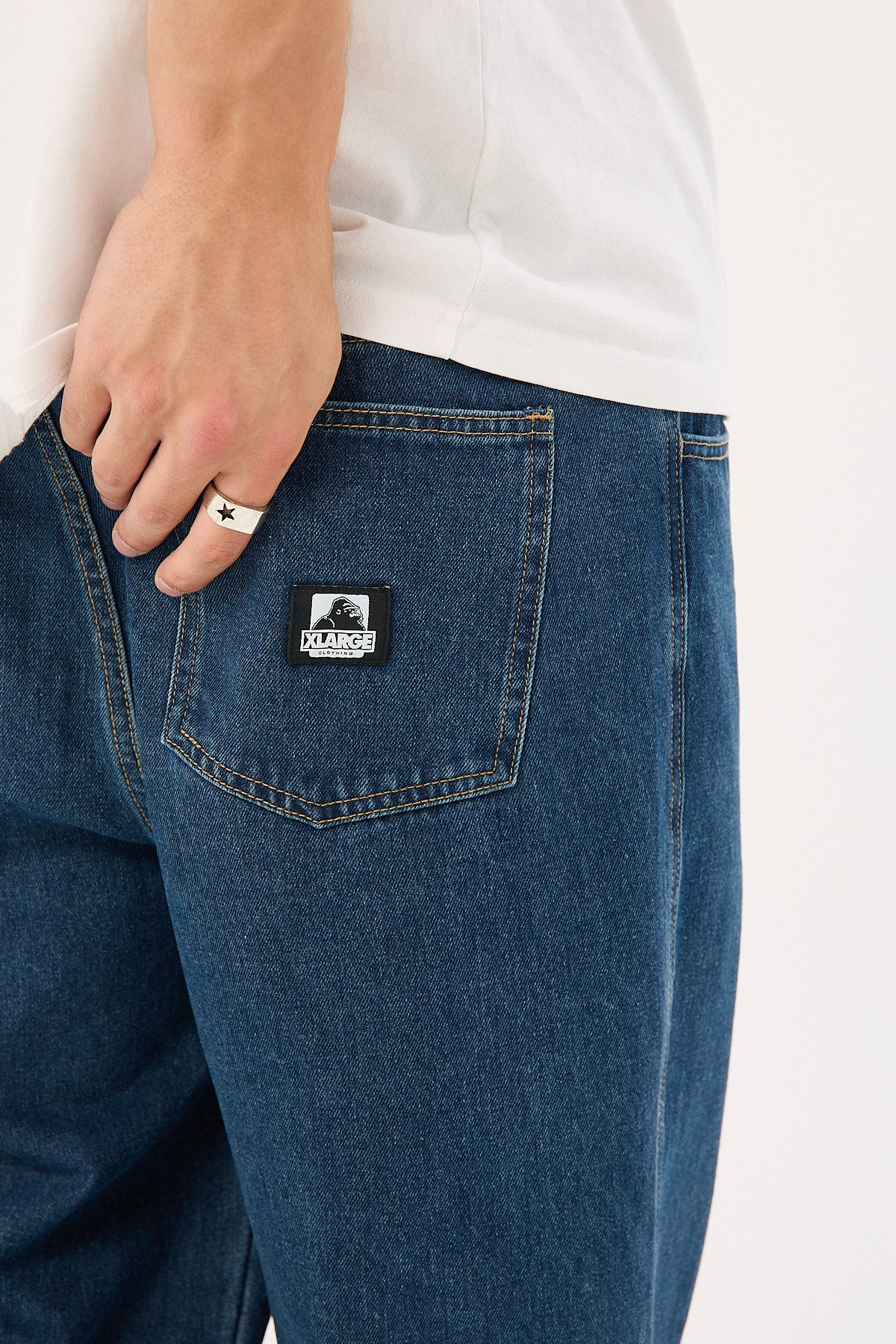 Xlarge Baggy Bull Denim 91 Pant Blue - Image 6
