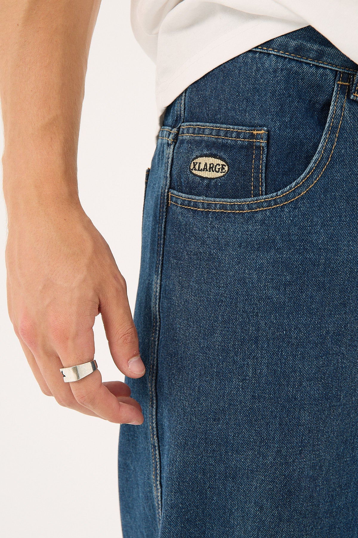 Xlarge Baggy Bull Denim 91 Pant Blue - Image 7