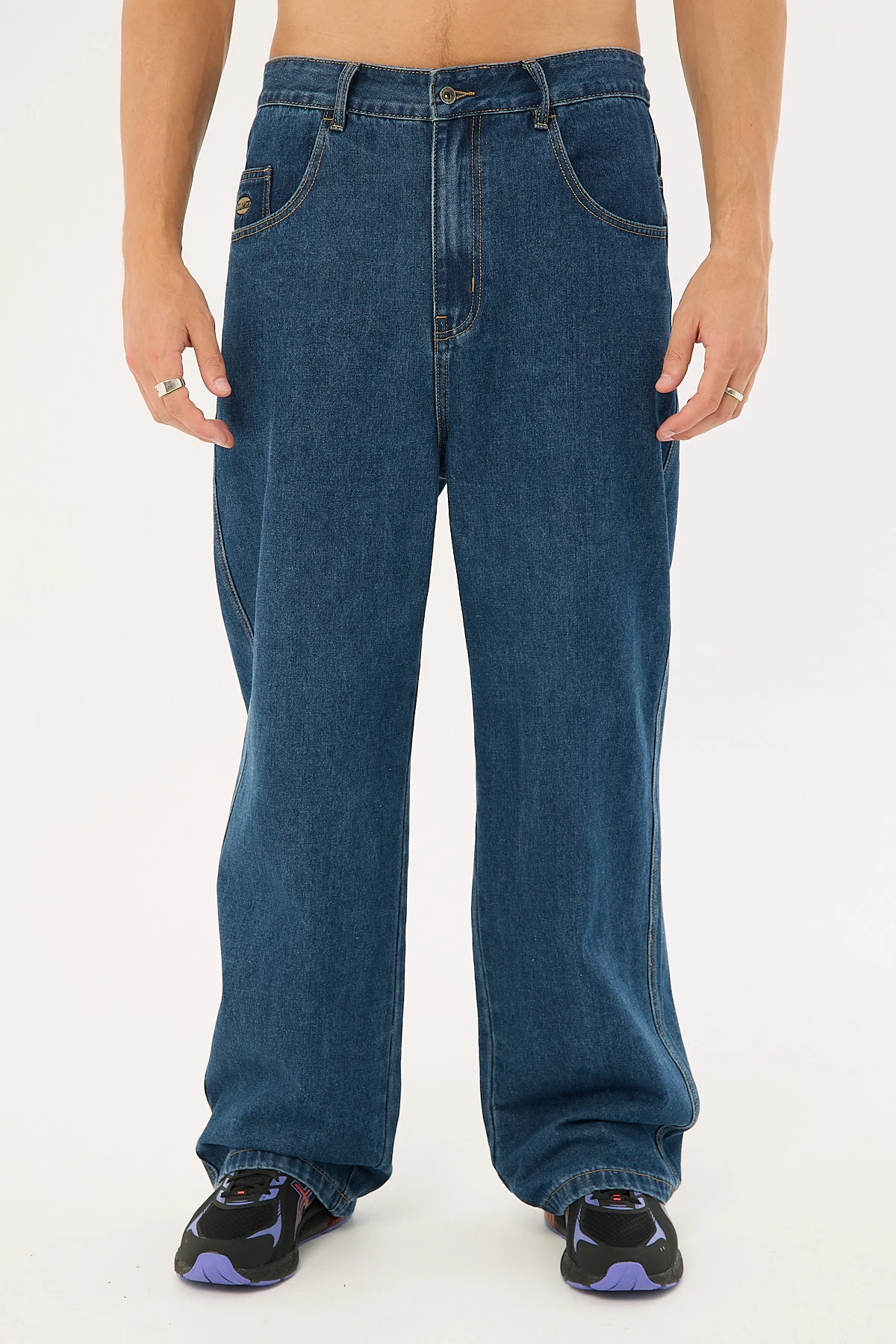 Xlarge Baggy Bull Denim 91 Pant Blue - Image 8