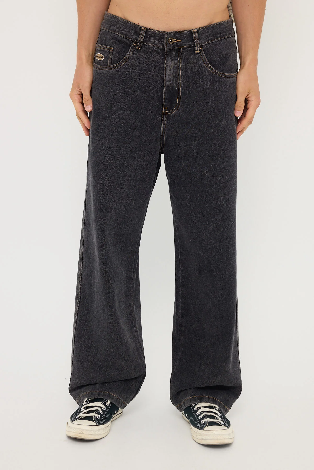 Xlarge Baggy Bull Denim 91 Jean Washed Black - Image 6