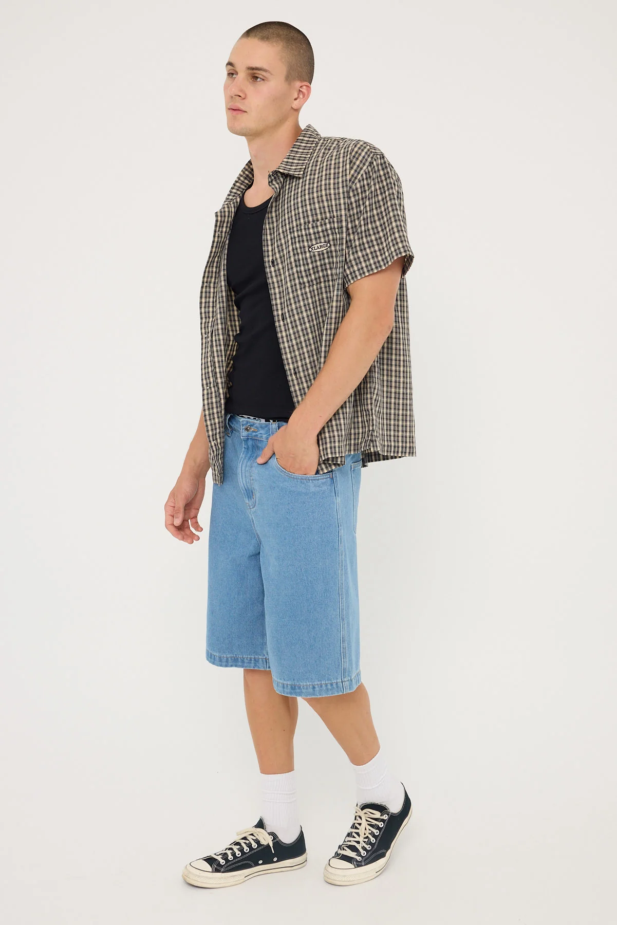Xlarge Baggy Bull Denim 91 Short Blue - Image 3