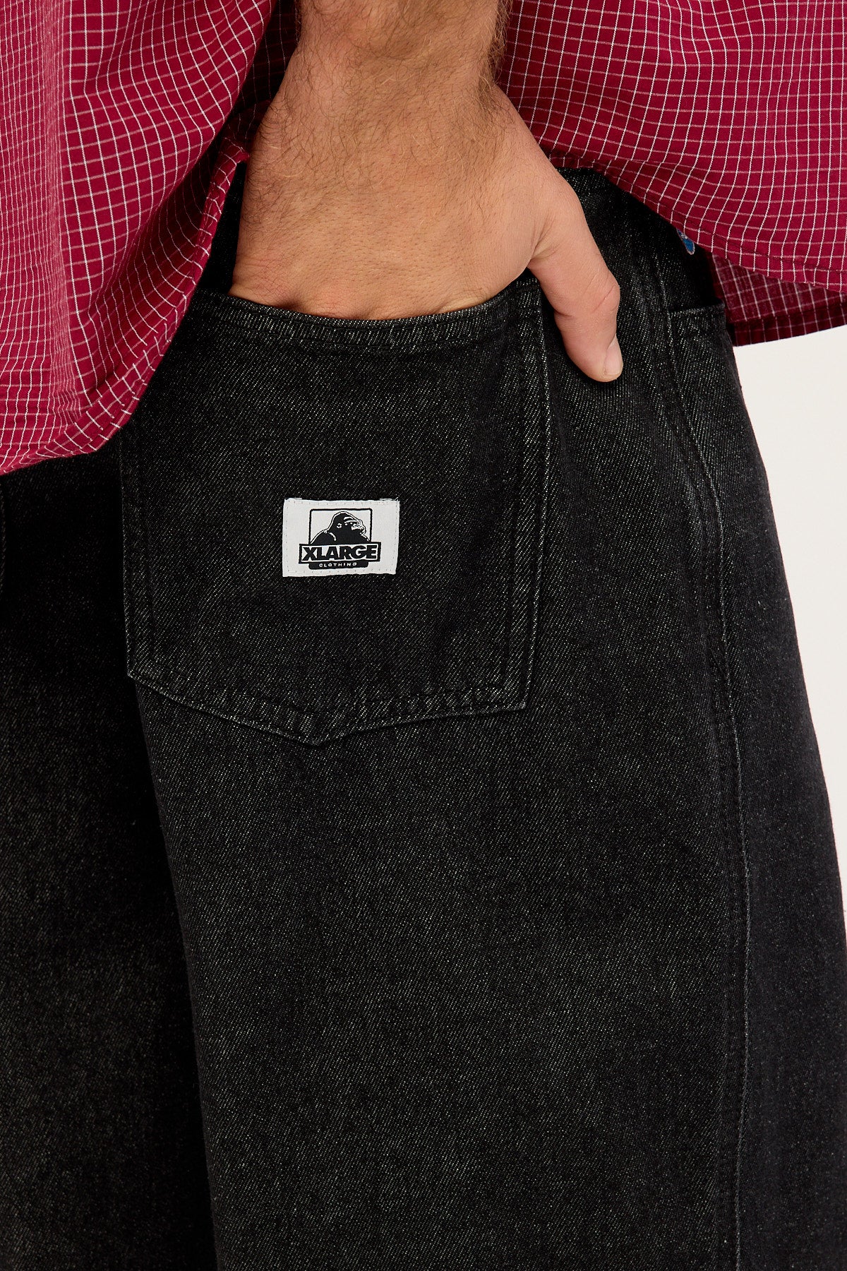 Xlarge Bull Denim 91 Baggy Jean Raw Black - Image 6