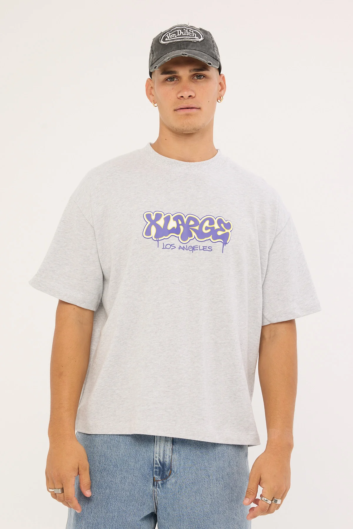Xlarge Drip Gorilla Fit SS Tee Ash Heather