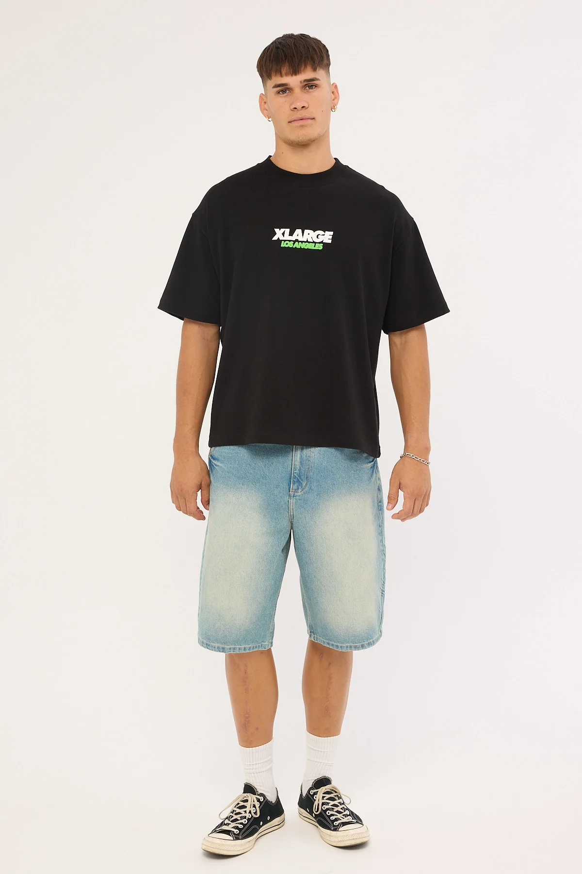 Xlarge Flowers Gorilla Fit SS Tee Solid Black - Image 2