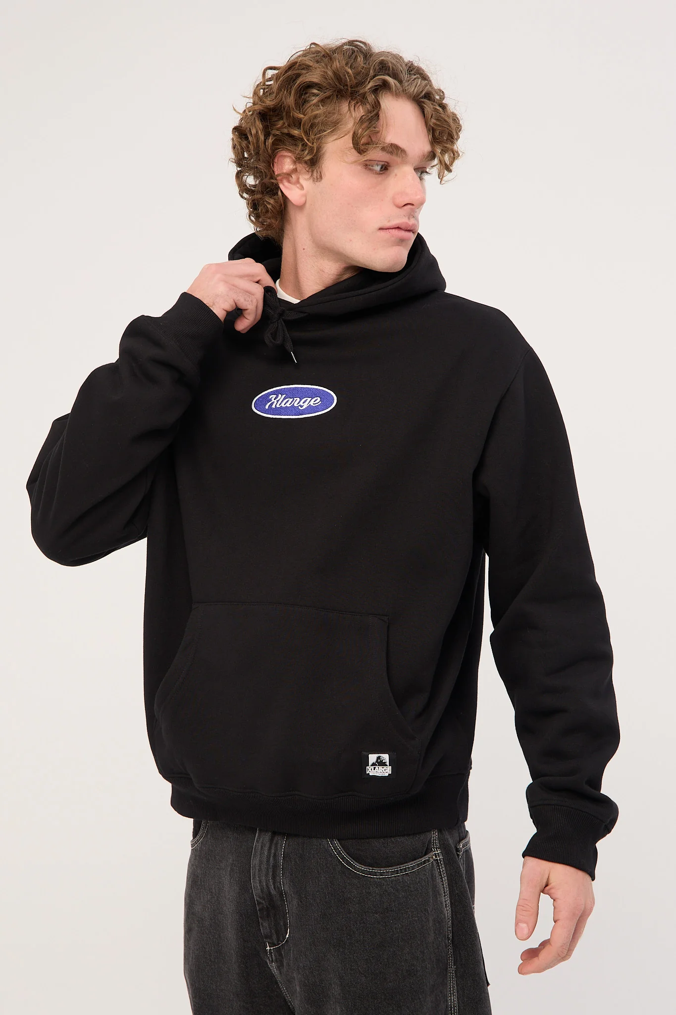Xlarge Oval Script Hood Black - Image 3