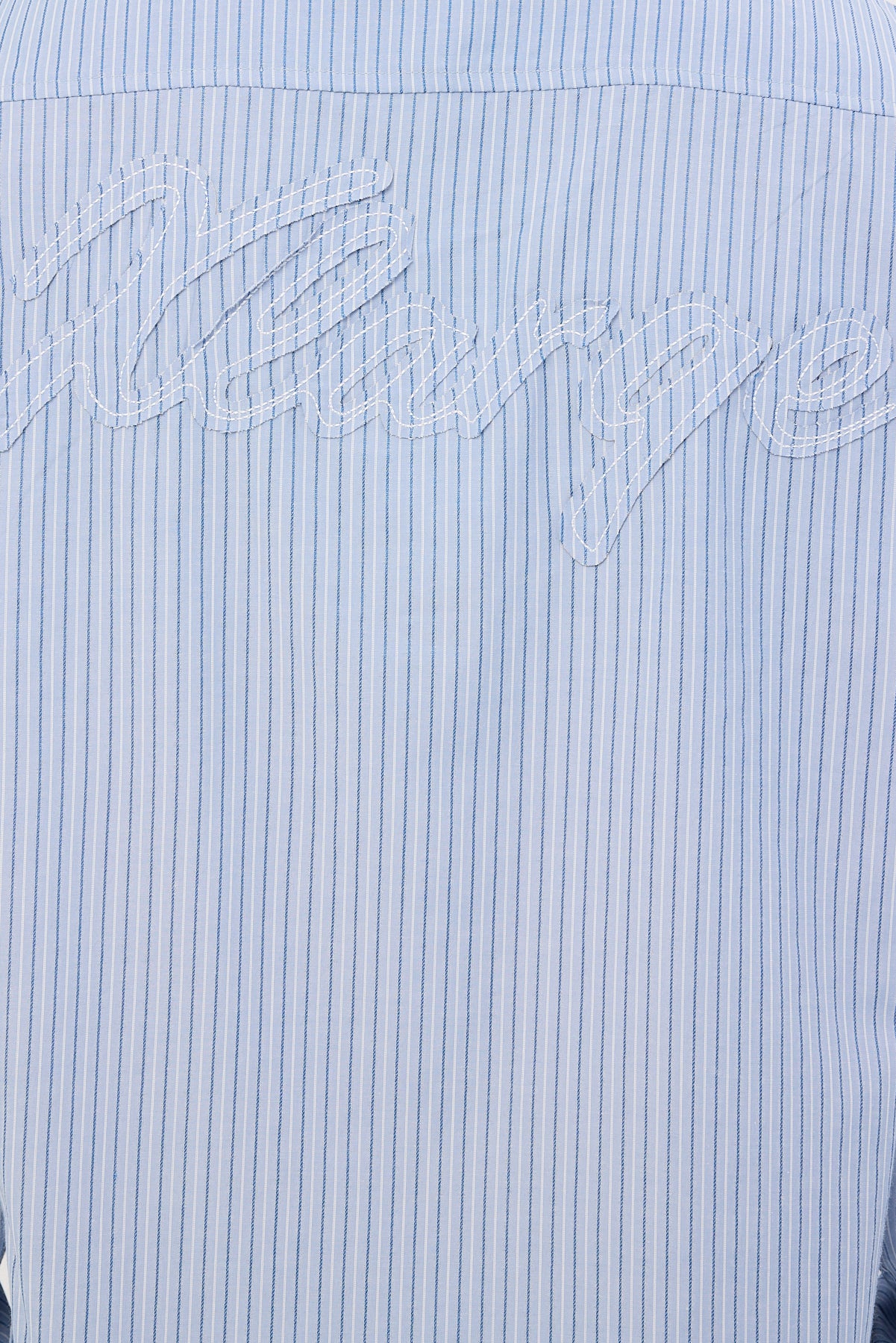 Xlarge Patch Stripe LS Shirt Blue - Image 8