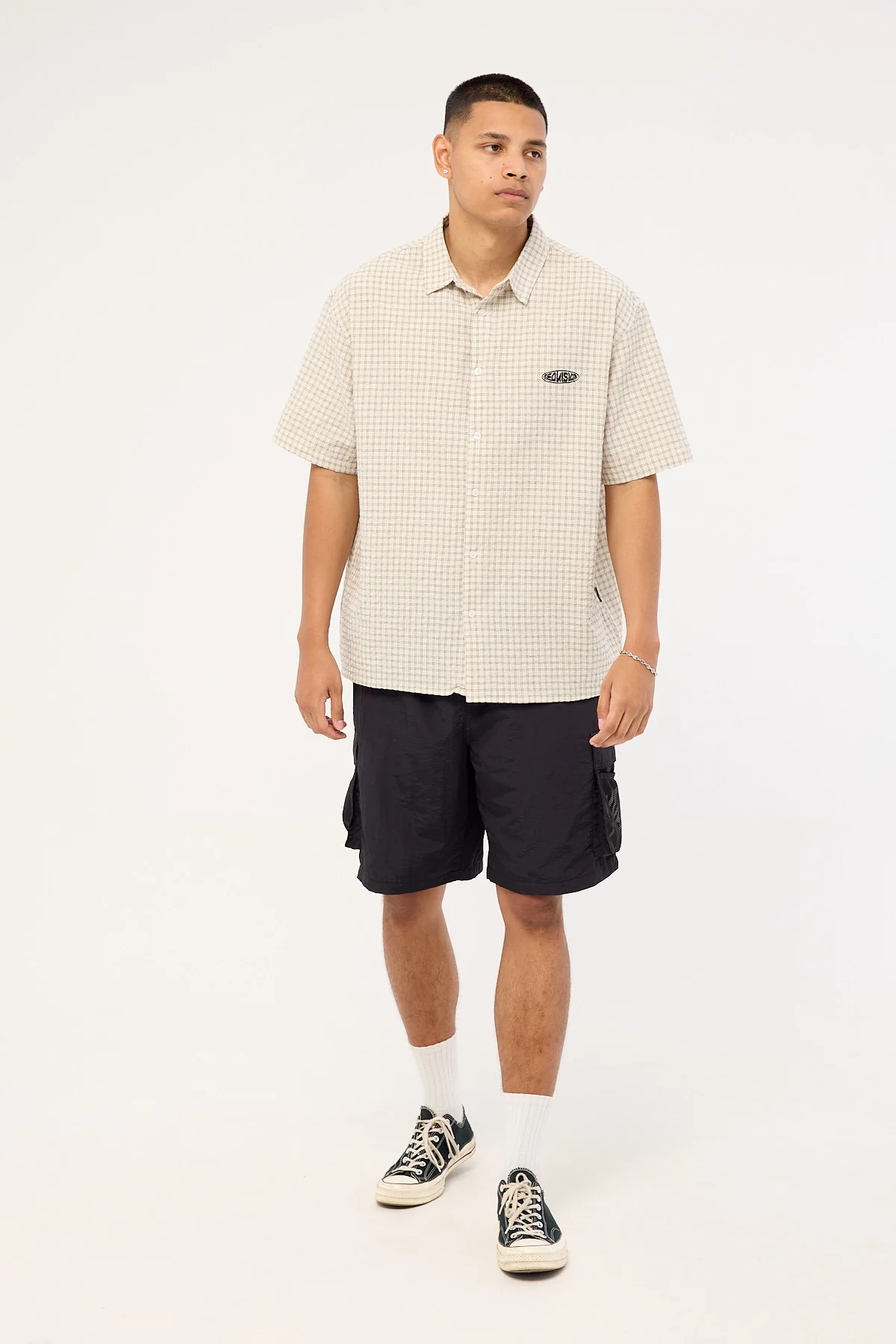 Xlarge Script Cargo Short Black